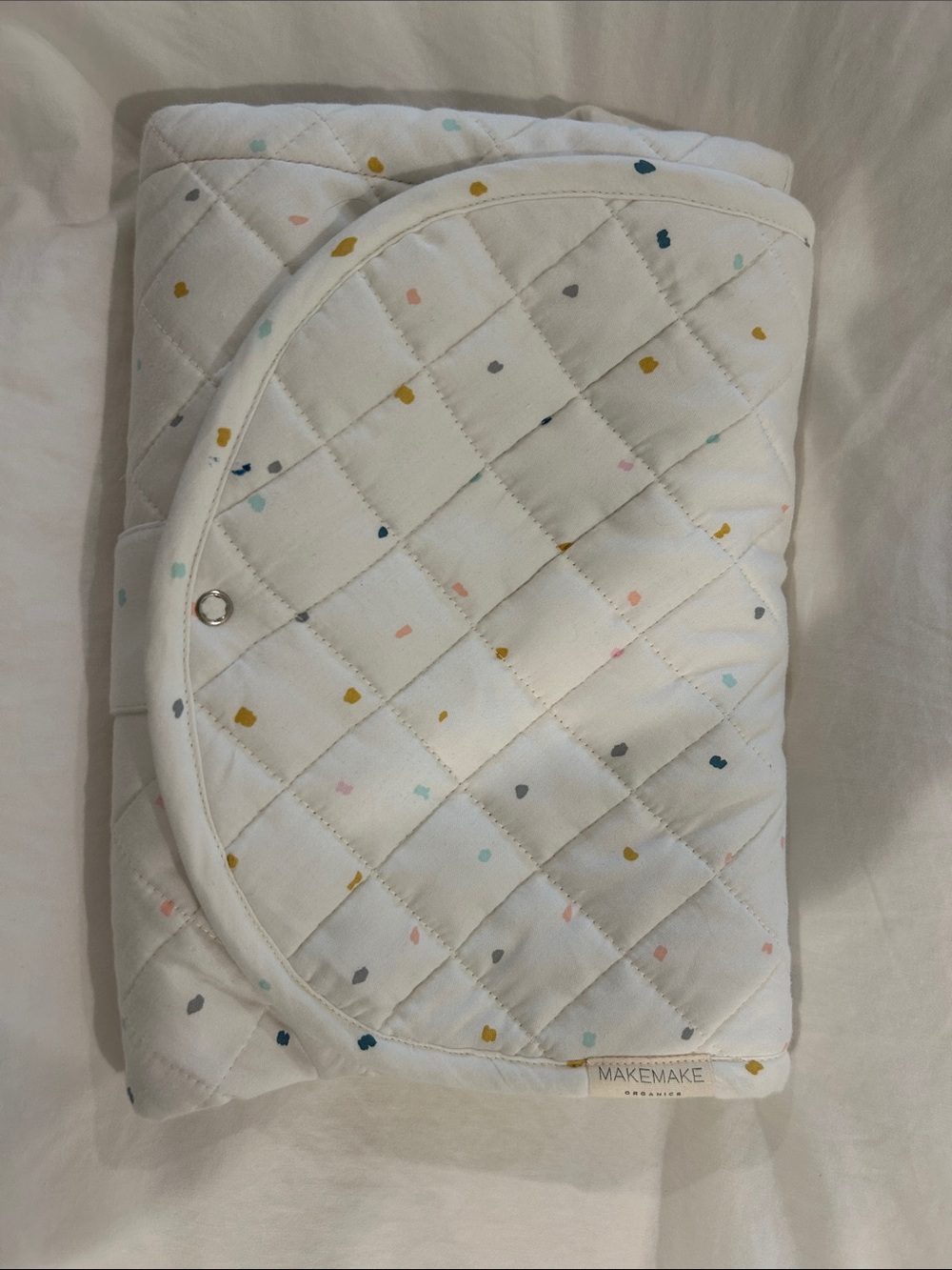 Make make organics changing pad White Baby with Multicolor Confetti